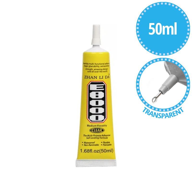Multi-Purpose E8000 Transparent Strong Super Glue Adhesive Suitable for DIY  LCD Screen Phone Case Glass Jewelry Watch Repair - BringUAll