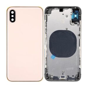 Complete Housing Body for iPhone XS Max Gold with Side Keys and Camera Lens Module